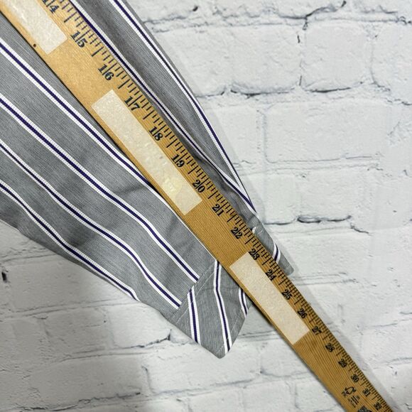 Foxcroft Shirt Womens Size 16 Wrinkle Free Long Sleeve Abstract Travel Friendly - Picture 9 of 11